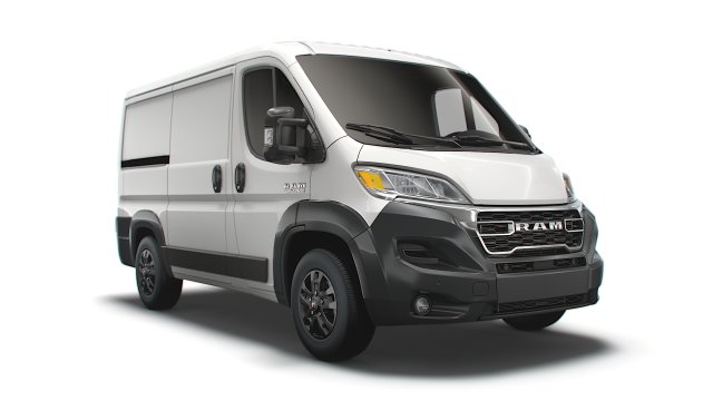 RAM Promaster Van L1H1 2023 Model 3D .c4d .max .obj .3ds .fbx .stl .blend 