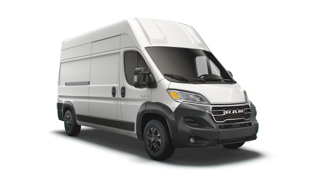 RAM Promaster Van L3H3 2023 3D 모델 .c4d .max .obj .3ds .fbx .stl .blend 