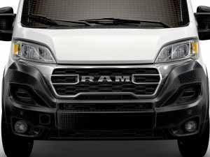 RAM Promaster Van L4H3 2023 Model 3D
