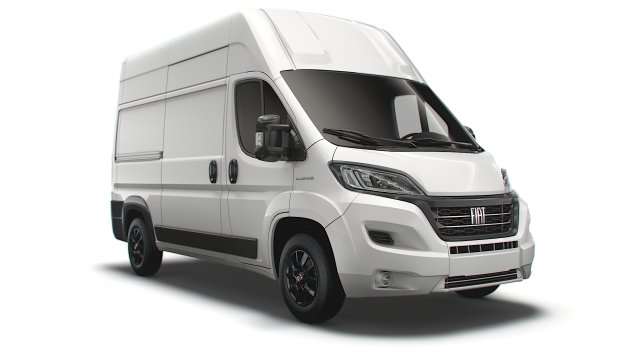 Fiat Ducato Van L2H3 2022 3D 模型 .c4d .max .obj .3ds .fbx .stl .blend 