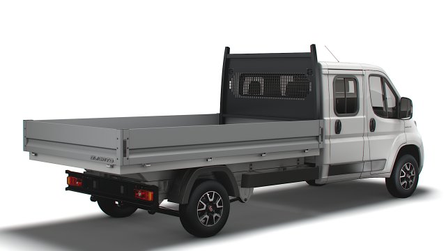 Fiat Ducato Crew Cab Truck 2023 3D Model in Truck 3DExport