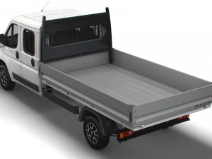 Fiat Ducato Crew Cab Truck 2023 3D Model