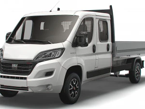 Fiat Ducato Crew Cab Truck 2023 3D Model