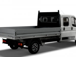 Fiat Ducato Crew Cab Truck 2023 3D Model