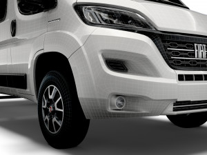 Fiat Ducato Crew Cab Truck 2023 Modelo 3D