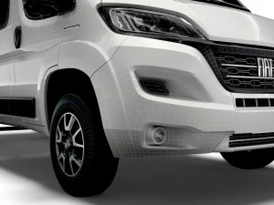 Fiat Ducato Crew Cab Truck 2023 3D Model