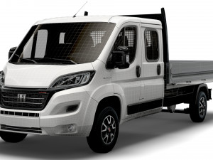 Fiat Ducato Crew Cab Truck 2023 Modelo 3D
