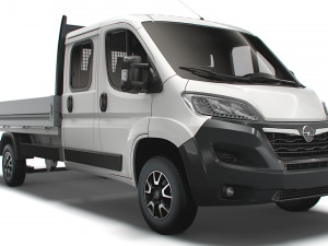 Opel Movano Crew Cab Truck 2023 3D Model