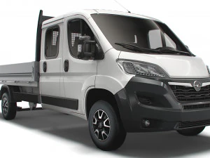 Camion à cabine double Opel Movano 2023 Modèle 3D