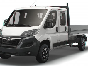 Opel Movano Crew Cab Truck 2023 Modelo 3D