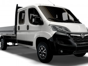 Opel Movano Crew Cab Truck 2023 Modelo 3D