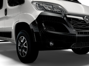 Opel Movano Crew Cab Truck 2023 Modelo 3D