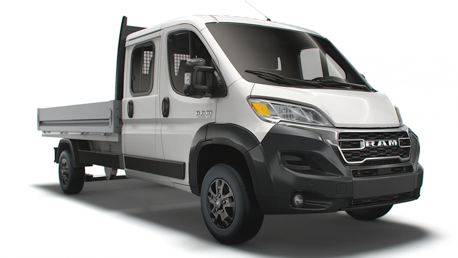 RAM Promaster Crew Cab Truck 2023 3D Model .c4d .max .obj .3ds .fbx .stl .blend