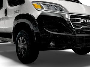 RAM Promaster Crew Cab Truck 2023 3D Model