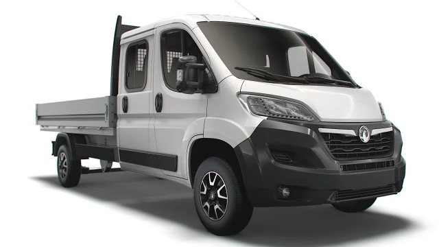 Camion &agrave; cabine double Vauxhall Movano 2023 Modèle 3D .c4d .max .obj .3ds .fbx .stl .blend 