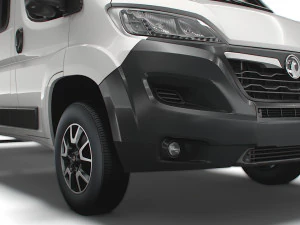 Camion &agrave; cabine double Vauxhall Movano 2023 Modèle 3D