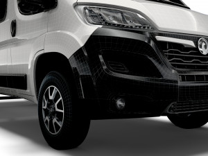 Vauxhall Movano Crew Cab Truck 2023 3Dモデル