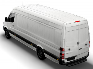 Mercedes Sprinter Cargo Van L4H2 2018 Model 3D