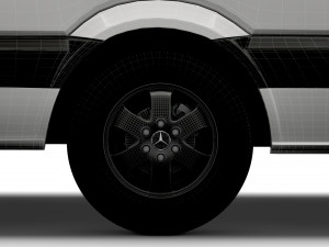 Mercedes Sprinter Cargo Van L4H2 2018 Model 3D