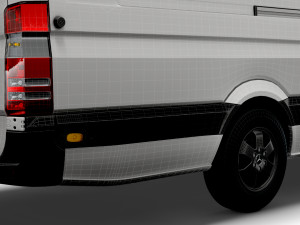 Mercedes Sprinter Cargo Van L4H2 2018 Model 3D