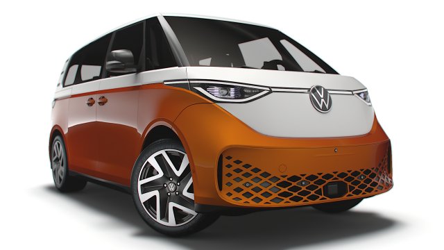 VW ID Buzz 2023 3D Model .c4d .max .obj .3ds .fbx .stl .blend 