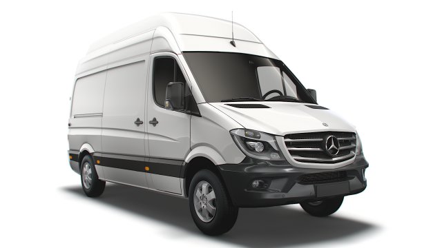 MB Sprinter Van L2H3 2018 3D Model .c4d .max .obj .3ds .fbx .stl .blend 
