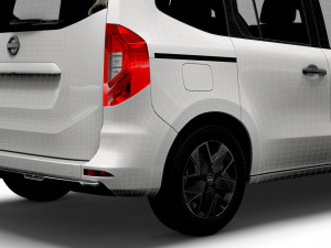Nissan Townstar Combi 2022 3D Модель