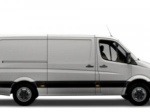 डॉज स्प्रिंटर L2H1 2009 3D मॉडल