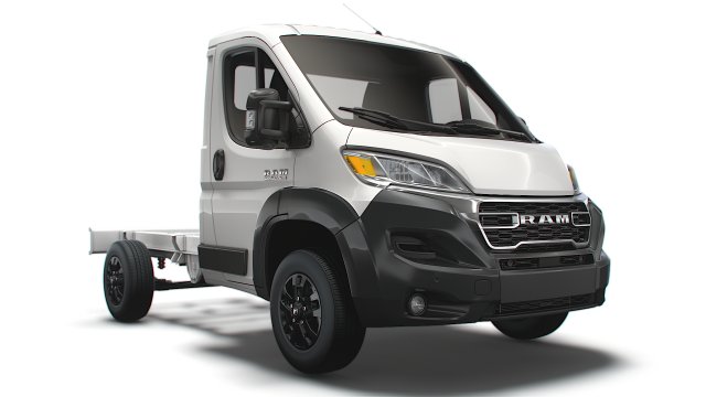 RAM Promaster Chassis Truck 3000WB 2022 3D Model .c4d .max .obj .3ds .fbx .stl .blend 