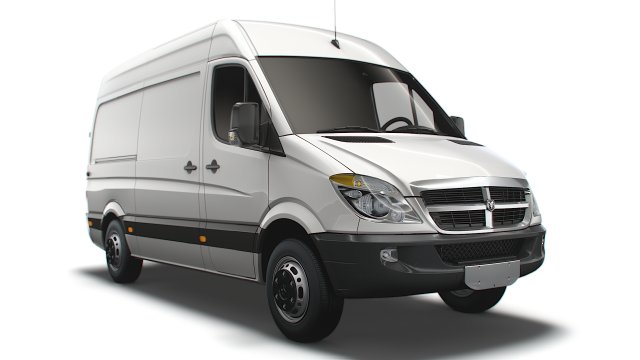 Dodge Sprinter Van L2H2 2009 Modelo 3D .c4d .max .obj .3ds .fbx .stl .blend 
