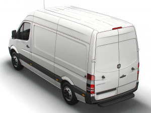 Dodge Sprinter Van L2H2 2009 3D Model