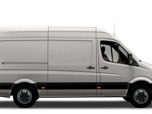 Dodge Sprinter Van L2H2 2009 Modelo 3D