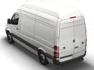 Dodge Sprinter Van L2H3 2009 3D Model
