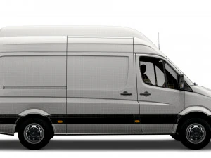 Dodge Sprinter Van L2H3 2009 3D Model