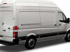Dodge Sprinter Van L2H3 2009 3D Model