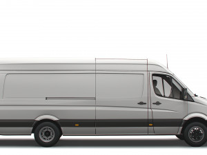 Dodge Sprinter Van L4H3 2009 Modello 3D