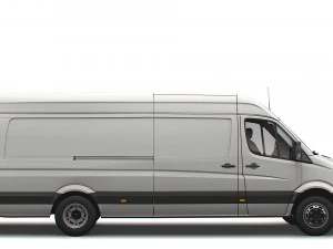 Dodge Sprinter Van L4H3 2009 3D Model