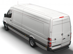 Dodge Sprinter Van L4H3 2009 Modello 3D
