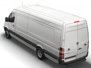 Dodge Sprinter Van L4H3 2009 3D Model