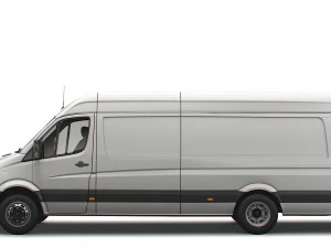 Dodge Sprinter Van L4H3 2009 3D Model