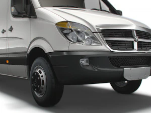 Dodge Sprinter Van L4H3 2009 3D Model