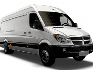 Dodge Sprinter Van L4H3 2009 Modello 3D