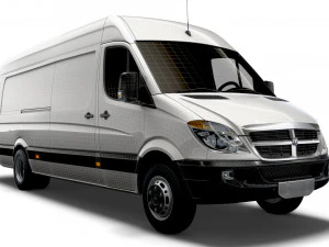 Dodge Sprinter Van L4H3 2009 3D Model
