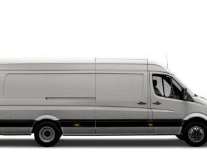Dodge Sprinter Van L4H3 2009 3D Model