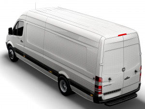 Dodge Sprinter Van L4H3 2009 Modello 3D