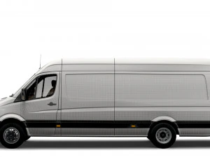 Dodge Sprinter Van L4H3 2009 3D Model