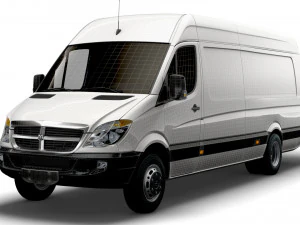 Dodge Sprinter Van L4H3 2009 3D Model