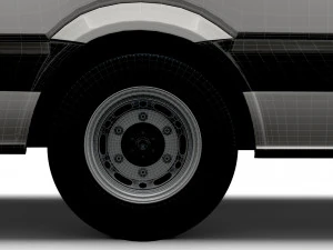 Dodge Sprinter Van L4H3 2009 3D Model