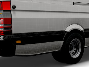 Dodge Sprinter Van L4H3 2009 Modello 3D