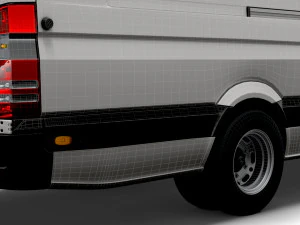 Dodge Sprinter Van L4H3 2009 3D Model